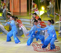 武術刀、槍、棍表演